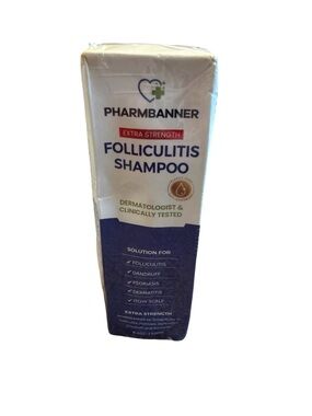 Pharmbanner Extra Strength Folliculitis Shampoo Scalp Treatment 8.4oz 250ml NEW